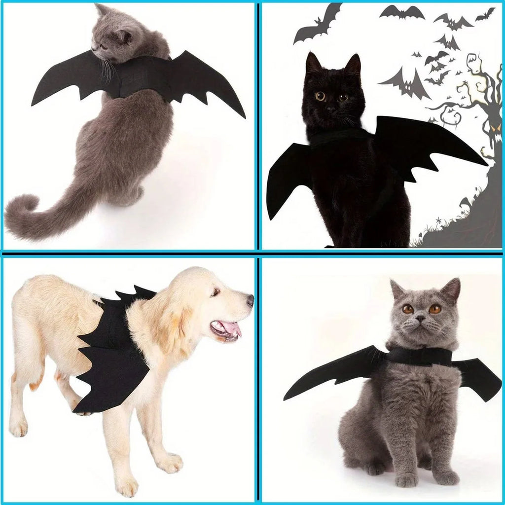 Bat Wings Halloween Costume – Funny Cosplay Dress-Up for Dogs & Cats