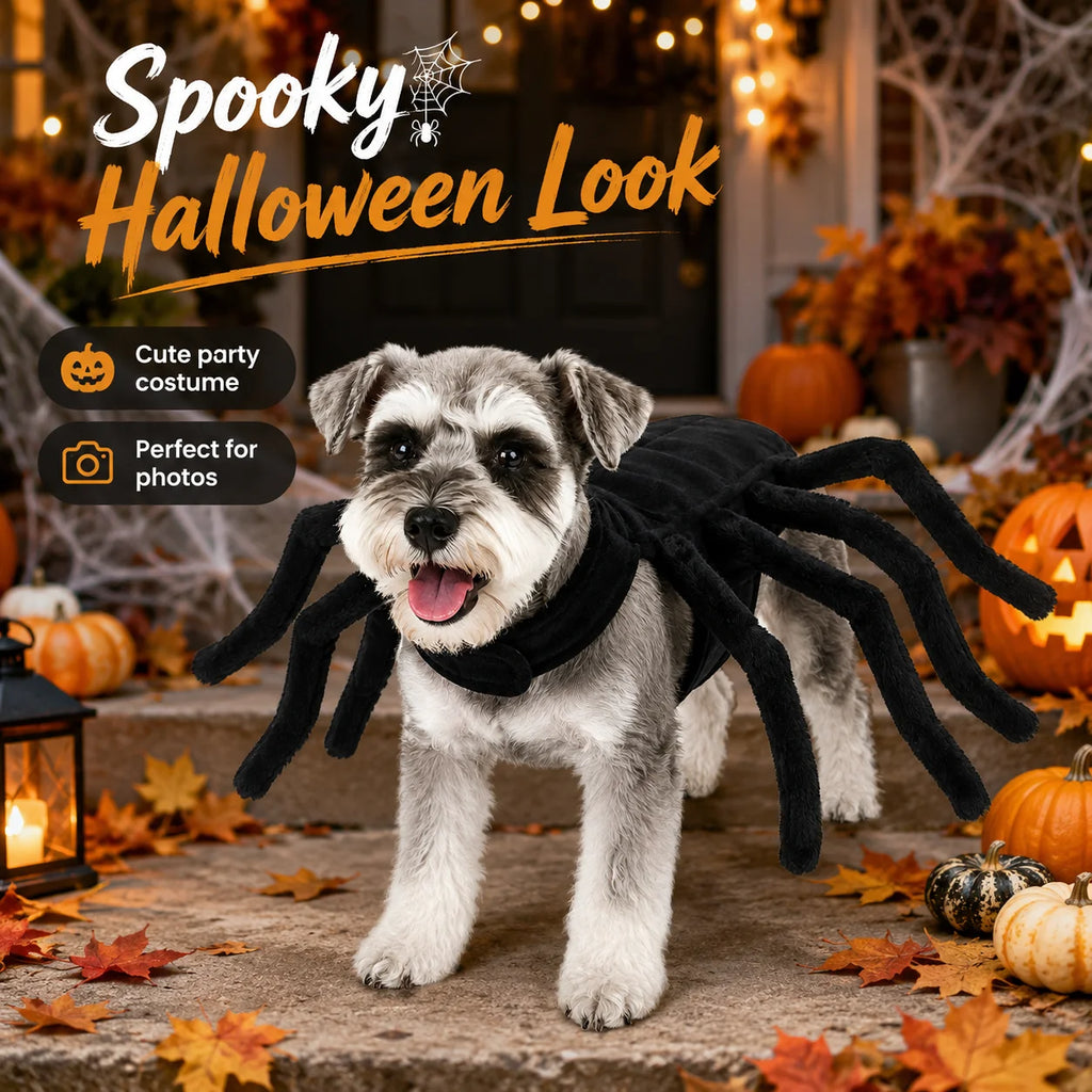 Spider Halloween Costume – Creepy 8-Leg Cosplay for Dogs & Cats