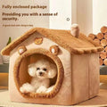 Cozy Dog House Bed – All-Season Enclosed Pet Bed