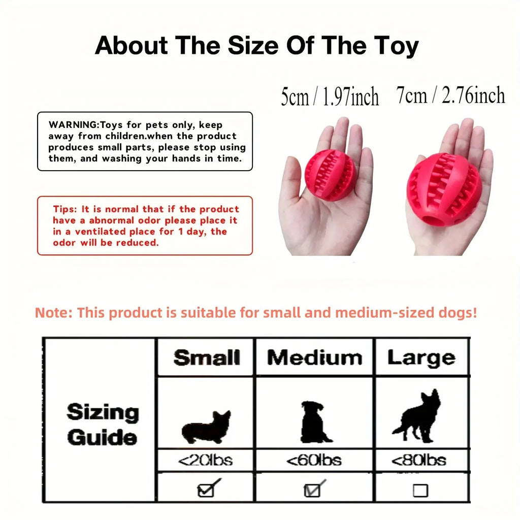 Treat-Dispensing Chew Ball – Interactive Toy for Dogs & Cats