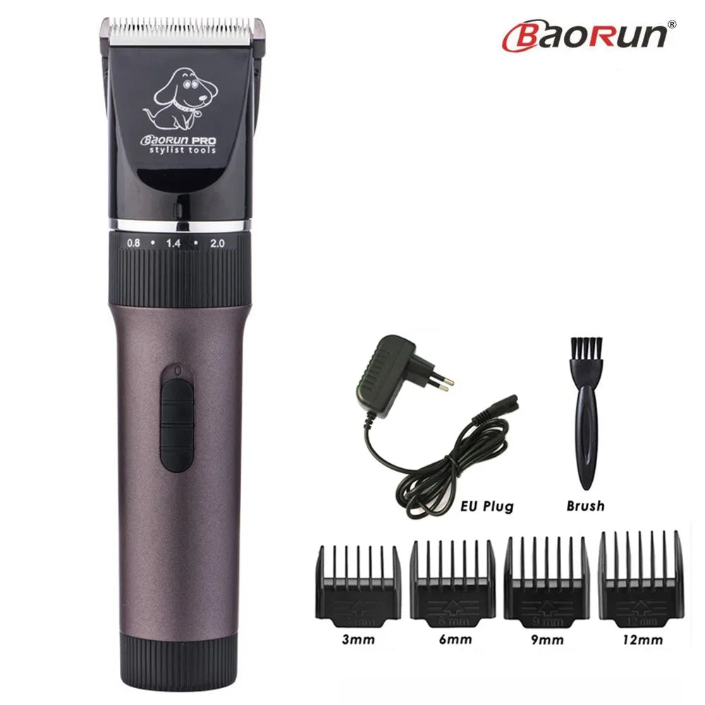 BaoRun P6 Dog Hair Trimmer – Low-Noise Rechargeable Grooming Clipper