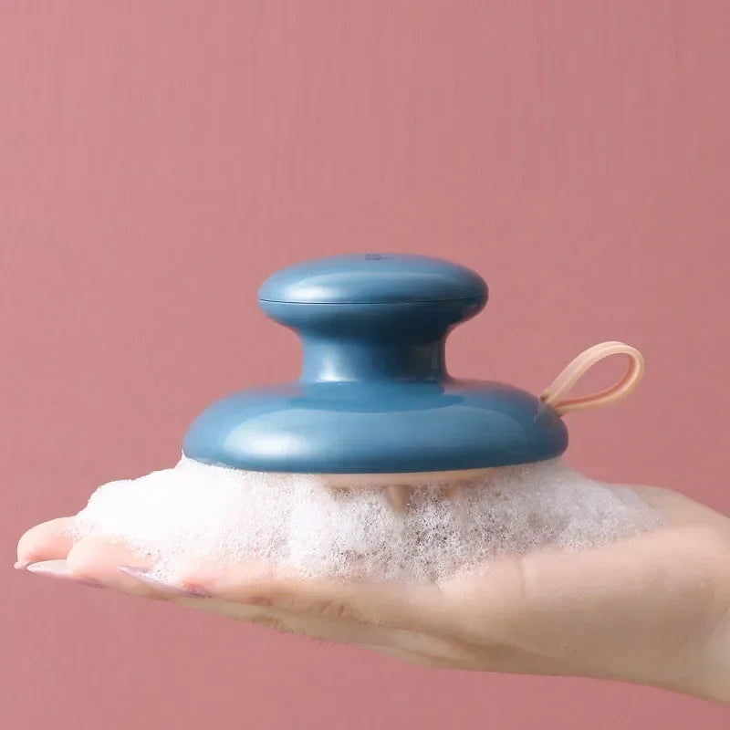 Silicone Bath Massage Brush for Dogs & Cats – Shampoo Scrubber