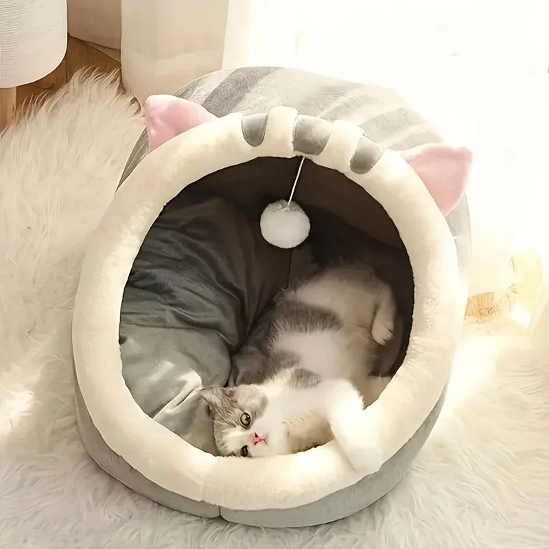 Cozy Cat House Tent – Soft Cave Nest Bed