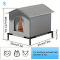 Waterproof Outdoor Cat House – Foldable Shelter with Mat
